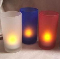 Branded Promotional SMART CANDLE & GLASS HOLDER Candle From Concept Incentives.