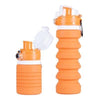 Branded Promotional COLLAPSIBLE FOLDING CARABINER WATER BOTTLE Sports Drink Bottle From Concept Incentives.