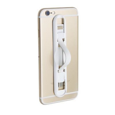 Branded Promotional PHONE HOLDERS SYNC AND CHARGER CABLE ADAPTOR Mobile Phone Charging Holder From Concept Incentives.