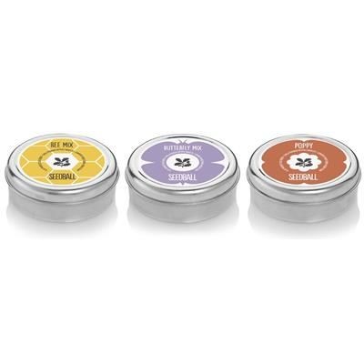 Branded Promotional SEEDBALL TIN Seeds From Concept Incentives.