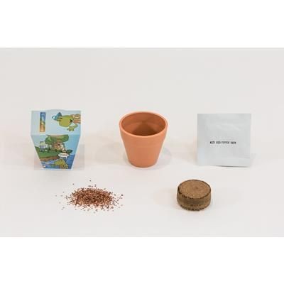 Branded Promotional GROW KIT SINGLE POT WRAP Seeds From Concept Incentives.
