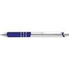 Branded Promotional SENTINEL ALUMINIUM METAL BALL PEN in Silver & Blue Pen From Concept Incentives.