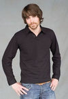 Branded Promotional SKINNI FIT MEN LONG SLEEVE MODERN STRETCH PIQUE POLO SHIRT Polo Shirt From Concept Incentives.