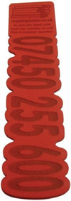 Branded Promotional SHAPE EMBOSSED FOAM BOOKMARK Bookmark From Concept Incentives.