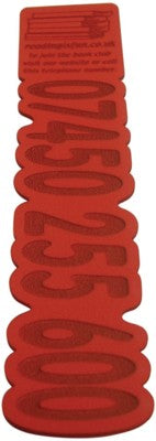 Branded Promotional SHAPE EMBOSSED FOAM BOOKMARK Bookmark From Concept Incentives.