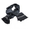 Branded Promotional JEAN LOUIS SCHERRER CHEVRON WOOL SCARF in Black & Grey Scarf From Concept Incentives.