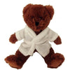 Branded Promotional BROWNIE TEDDY BEAR with Bathrobe Soft Toy From Concept Incentives.