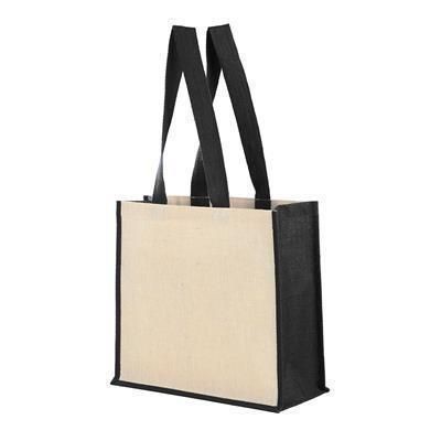 Branded Promotional VARANASI JUTTON LEISURE BAG in Black Bag From Concept Incentives.