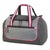 Branded Promotional RHODES SPORTS BAG HOLDALL in Grey, Charcoal & Hot Pink Bag From Concept Incentives.