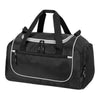 Branded Promotional PIRAEUS SPORTS HOLDALL OVERNIGHT BAG in Black & Pale Green Bag From Concept Incentives.