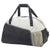 Branded Promotional SALONIKI SPORTS BAG HOLDALL in Black & Silver Bag From Concept Incentives.