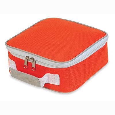 Branded Promotional SANDWICH LUNCH BOX in Orange Lunch Box From Concept Incentives.