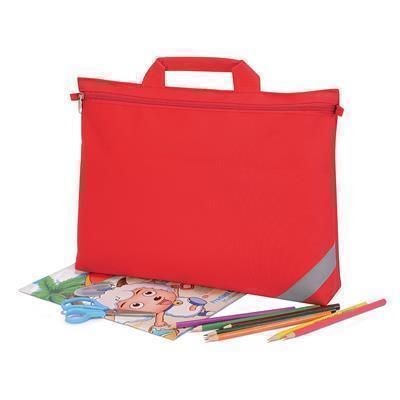 Branded Promotional OXFORD BOOK BAG in Red Bag From Concept Incentives.