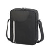 Branded Promotional RENNES MESSENGER POUCH in Black & White Bag From Concept Incentives.