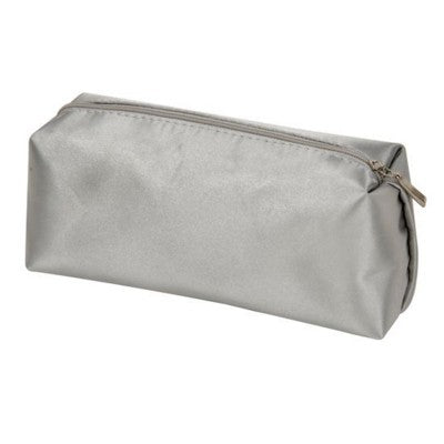 Branded Promotional LINZ SQUARE COSMETICS MAKE UP BAG in Silver Cosmetics Bag From Concept Incentives.