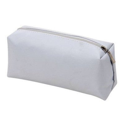 Branded Promotional LINZ SQUARE MICROFIBRE COSMETICS MAKE UP BAG in White Cosmetics Bag From Concept Incentives.