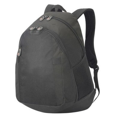 Branded Promotional FREIBURG LAPTOP BACKPACK RUCKSACK in Black Bag From Concept Incentives.