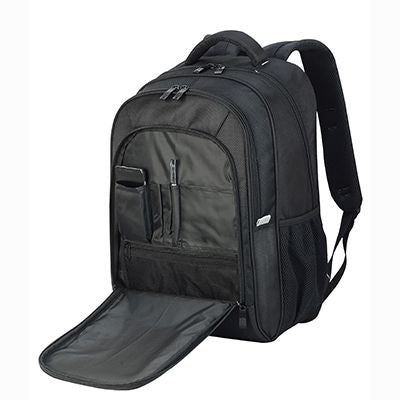 Branded Promotional FRANKFURT SMART LAPTOP BACKPACK RUCKSACK in Black Bag From Concept Incentives.