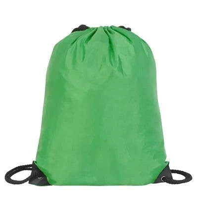 Lime green drawstring sales bag