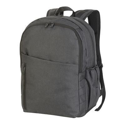 Branded Promotional BIRMINGHAM CAPACITY 30L BACKPACK RUCKSACK in Black Bag From Concept Incentives.