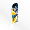 Branded Promotional SHAPE FLAG Feather Flag From Concept Incentives.