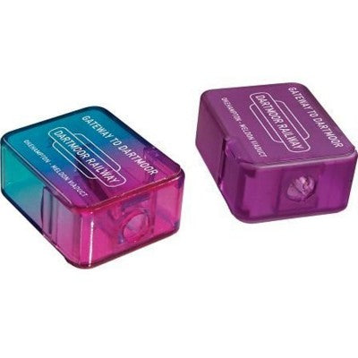 Branded Promotional FROSTED BOX SHARPENER Pencil Sharpener From Concept Incentives.