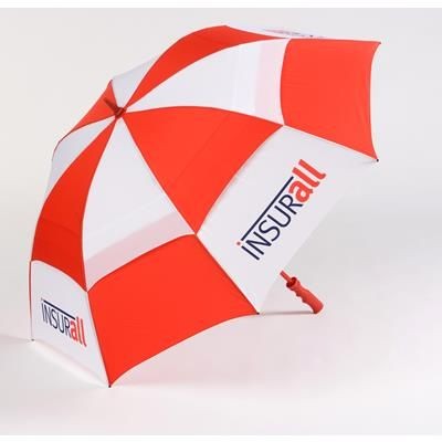 Branded Promotional SHEFFIELD VENTED GOLF UMBRELLA Umbrella From Concept Incentives.