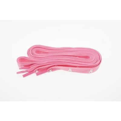 Branded Promotional BREAST CANCER AWARENESS 45 INCH SHOE LACES Shoe Laces From Concept Incentives.