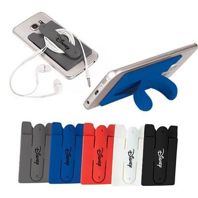 Branded Promotional SILICON PHONE WALLET AND STAND Mobile Phone Case From Concept Incentives.