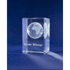 Branded Promotional CRYSTAL GLASS SILVER PAPERWEIGHT OR AWARD Award From Concept Incentives.