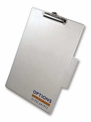 Branded Promotional A4 SINGLE CLIPBOARD with Pen Pocket Clipboard From Concept Incentives.