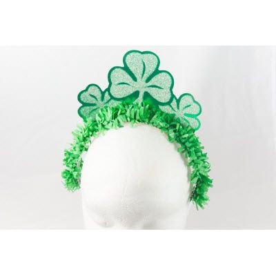 Branded Promotional ST PATRICKS DAY REGAL TIARA Fancy Dress From Concept Incentives.