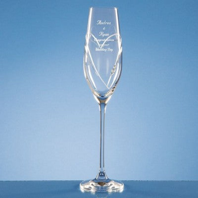 Branded Promotional DIAMANTE CHAMPAGNE FLUTE Champagne Flute From Concept Incentives.