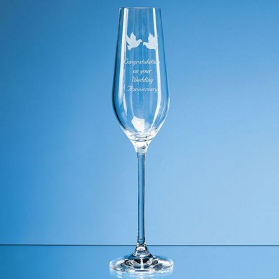 Branded Promotional AURA CRYSTALITE CHAMPAGNE FLUTE GLASS Champagne Flute From Concept Incentives.