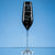 Branded Promotional SINGLE ONYX BLACK DIAMANTE CHAMPAGNE FLUTE with Spiral Design Cutting Champagne Flute From Concept Incentives.