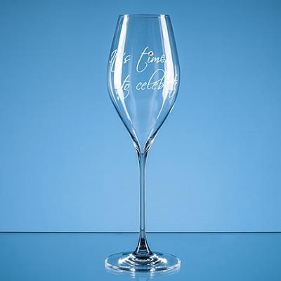 Branded Promotional 320ML ITS TIME TO CELEBRATE DIAMANTE PROSECCO GLASS Champagne Flute From Concept Incentives.