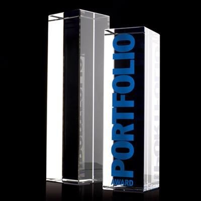 Branded Promotional OPTICAL CRYSTAL SLAB AWARD Award From Concept Incentives.