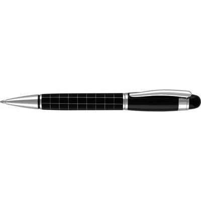 Branded Promotional EIFFEL METAL BALL PEN in Black Pen From Concept Incentives.