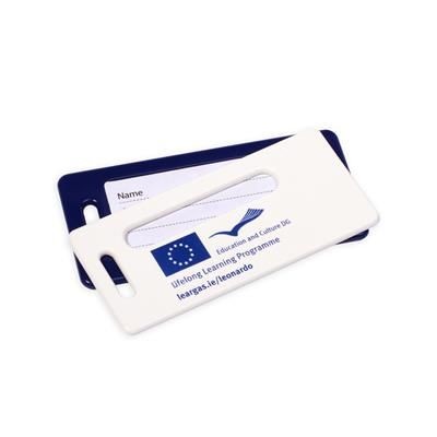 Branded Promotional RECYCLED STANDARD LUGGAGE TAG Luggage Tag From Concept Incentives.