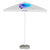 Branded Promotional SMALL ALUMINIUM METAL PARASOL Parasol Umbrella From Concept Incentives.