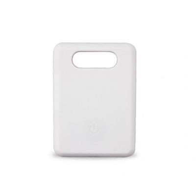 Branded Promotional BLUETOOTH SMART SLATE SMART TAG in White Key Finder Service Keyring From Concept Incentives.
