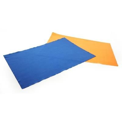 Branded Promotional DEBOSSED 8 X 12 INCH MICROFIBRE CLOTH Lens Cleaning Cloth From Concept Incentives.