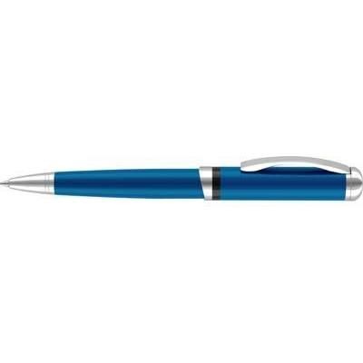 Branded Promotional SCIMITAR METAL BALL PEN in Blue Pen From Concept Incentives.