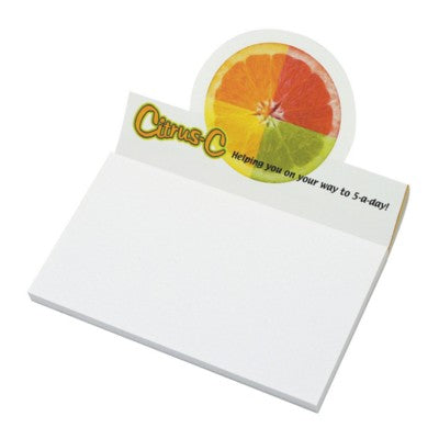 Branded Promotional STICKY-SMART A7 BILLBOARD NOTES Note Pad From Concept Incentives.
