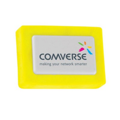 Branded Promotional SNAP ERASER in Yellow Pencil Eraser From Concept Incentives.