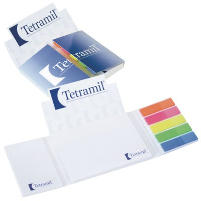 Branded Promotional STICKY-SMART BILLBOARD INDEX COMBI SET Note Pad From Concept Incentives.
