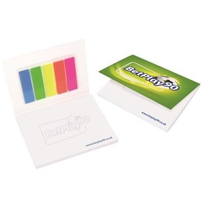 Branded Promotional INDEX DUO STICKY-SMART NOTES Note Pad From Concept Incentives.
