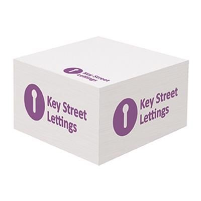 Branded Promotional STICKY-SMART CUBE BLOCK MINI FUN Note Pad From Concept Incentives.