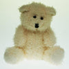 Branded Promotional 12CM PLAIN SNOWY BEAR Soft Toy From Concept Incentives.