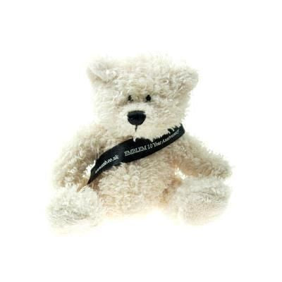 Branded Promotional 16CM SNOWY BEAR with Sash Soft Toy From Concept Incentives.